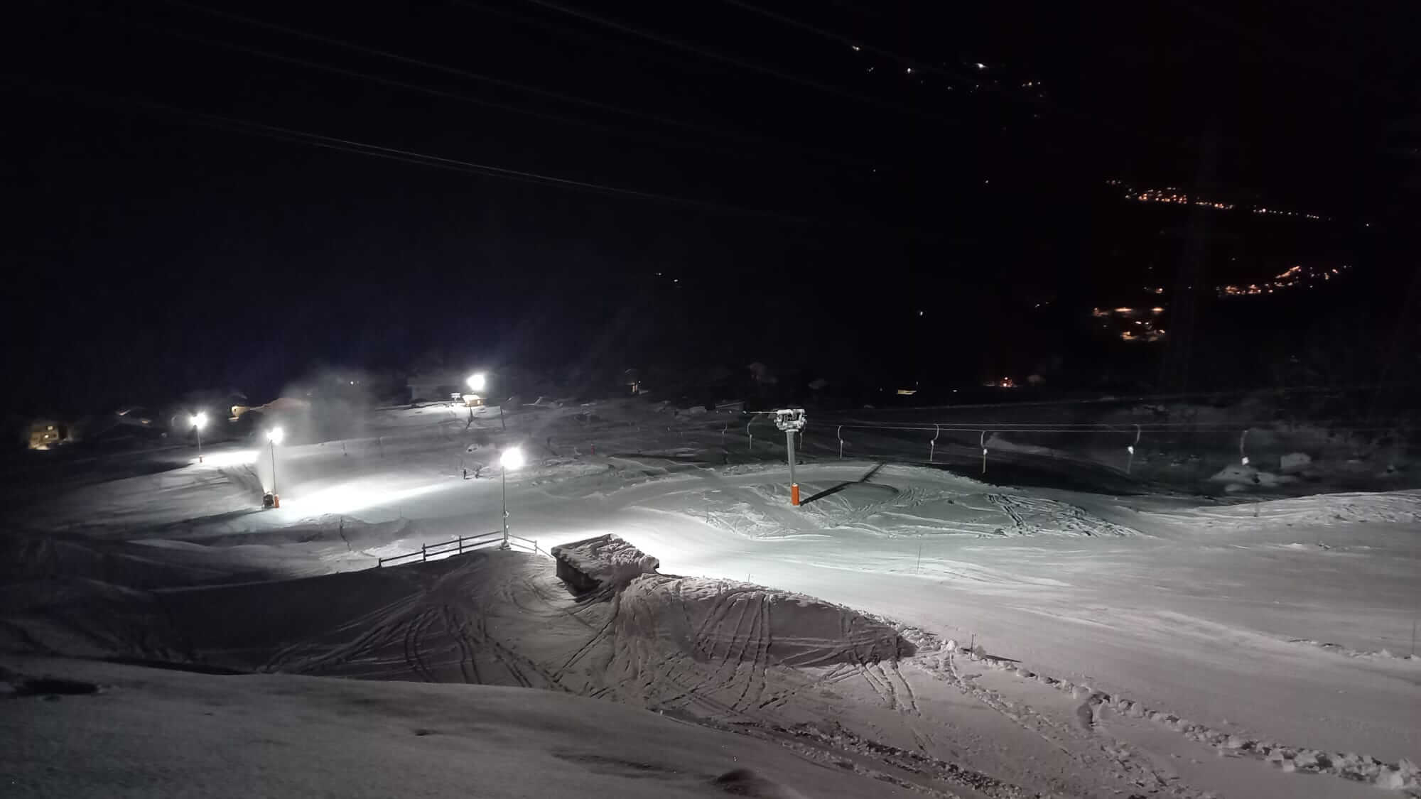 Piste des combins de nuit